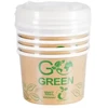 Gogreen kompostuojami maisto indeliai su dangteliais Go Žalias 230ml 5vnt/0,06kg