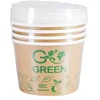 Gogreen Compostable food containers with lids Go Žalias 470ml 5pcs/0,099kg