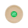 Leifheit Gogreen Kompostuojamos cukranendrių lėkštės su "Go Žalias" raštu Ø15cm 10 vnt 0,08kg