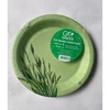 Go Green Gogreen "Reed Go Žalias" ekologiškos popierinės lėkštės Ø18cm 10 vnt. | 0,07 kg