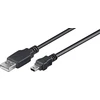 Goobay 50767 USB 2.0 Hi-Speed cable, juodas, 1.8 m | Goobay | USB-A to mini-USB