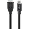 Goobay | Apvalus kabelis | USB-C į micro-B 3.0 laidas | 67995 | mikro-B 3.0 | USB-C (vyriškas)