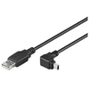 Goobay Cable USB A male - miniUSB juodas 90° 1.8m