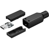 Goobay Kištukas micro-USB B tipo kabelinis, lituojamas