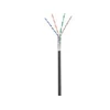 Goobay MicroConnect F/UTP CAT5e lauko kabelis, 100 m, juodas daugiagyslis AWG 26 CCA, PE apvalkalas