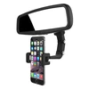 GoodBuy Adjustable car rearview mirror holder for smartphone juodas