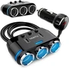 Goodbuy car charger | 10.5W | USB-A | with cable included | with LCD display | juodas