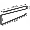 Goodbuy kitchen paper towel holder slip-on | metal | juodas