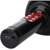 GoodBuy LED 360 karaoke mikrofons ar Bluetooth skaļruni | 5W Juodas