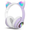 Ausinės Goodbuy Paws belaidės headsets skirta kids | bluetooth 5.0 light violetinė