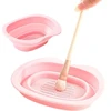 Goodbuy silicone bowl for cleaning make-up brushes and sponges | random color