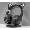 Ausinės Goodbuy Strange Eyes belaidės headsets skirta kids | bluetooth 5.1 juodas (Damaged Package) (Pažeista pakuotė)