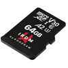 GOODRAM Memory MicroSD Card IRDM - 64GB su adapteriu UHS I U3 V30 A2 170MB/s