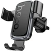 Gravity car phone holder Hoco air vent H80 juodas and pilka