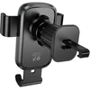 Gravity car phone holder Hoco air vent H80 juodas and pilka