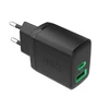 Green Cell Žalias Cell Greencell PowerSource Duo30 įkroviklis USB/USB-C juodas maitinimo adapteris 30W maitinimo tiekimas