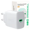 Green Cell Žalias Cell Greencell PowerSource Solo30 Ladegerät USB C baltas maitinimo adapteris 30W maitinimo tiekimas