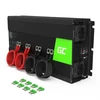 Green Cell 24V/230V 3000W (6000W) galios keitiklis, gryna sinusinė banga