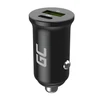 Green Cell Žalias Cell Žalias Cell Autoladegerät 38W GC PowerRide Nano38 su USB-C USB-A Maitinimo tiekimas ir Ultra Charge Schnellladung