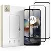 „Tech-Protect Glass Fit+“ 2 grūdintų stiklų pakuotė, skirta „Motorola Moto G56 5G“ - juodas