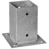 Grundline Domax Stulpo pagrindas, prisukamas prie betono, 91x150x2mm, cinkuotas