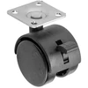 GTV Ratukas su stabdžiu KMH-50mm plastikas