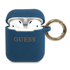 Apple AirPods Guess silikoninis Glitter (GUACCSILGLBL) ausinių dėklas mėlynos spalvos