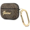 Dėklas Guess - Guess 4G Script PC/PU Case for AirPods Pro Brown