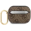 Dėklas Guess - Guess 4G Script PC/PU Case for AirPods Pro Brown