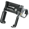 GUB bike holder for mobile phone + silicone bandage P10 Aliuminio juodas