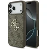 Guess 4G didelio logotipo dėklas iPhone 17 Pro Max rudas