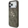 Guess 4G didelio logotipo dėklas iPhone 17 Pro Max rudas