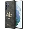 Guess 4G didelio metalinio logotipo dėklas Samsung Galaxy S24 Ultra - juodas