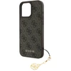 Guess 4G Charm Apple iPhone 16 Pro Max Tone on Tone dėklas telefonui rudos spalvos