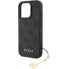 Guess 4G Charm Apple iPhone 16 Pro Max Tone on Tone dėklas telefonui pilkos spalvos