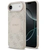 Dėklas Guess 4G Circle Classic Logo MagSafe skirtas Apple iPhone Air rožinės spalvos
