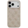 Guess PU odos 4G Colored Ring MagSafe dėklas skirtas iPhone 17 Pro Max Rožinė