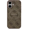 GUESS dėklas, skirtas IPHONE 17, suderinamas su „MagSafe GUHMP17SG4GFRW“ (PU 4G Ring Classic Logo), rudas