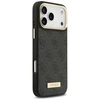 Guess 4G Logo Plate MagSafe dėklas skirtas Apple iPhone 17 Pro Max juodos spalvos