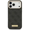 Guess 4G Logo Plate MagSafe dėklas skirtas Apple iPhone 17 Pro Max juodos spalvos