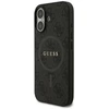 GUESS dėklas, skirtas IPHONE 17, suderinamas su MagSafe GUHMP17SG4GFRK (PU 4G Ring Classic Logo) juodas