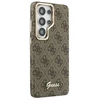 Dėklas Guess 4G Script Metal Logo phone case with MagSafe support for Samsung Galaxy S26 Ultra (S948) ruda