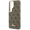 Dėklas Guess 4G Script Metal Logo phone case with MagSafe support for Samsung Galaxy S26 Ultra (S948) ruda