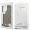 Dėklas Guess 4G Script Metal Logo phone case with MagSafe support for Samsung Galaxy S26 Ultra (S948) ruda
