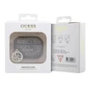 Guess 4G Script PC/PU Charm dėklas skirtas AirPods Pro 2 rudos spalvos