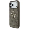 GUESS dėklas, skirtas IPHONE 17 Pro Max GUHCP17XP4GMGSW (PU su dirželiu 4G klasikinis logotipas) rudas