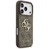 GUESS dėklas, skirtas IPHONE 17 Pro GUHCP17LP4GMGSW (PU su dirželiu 4G klasikinis logotipas) rudas