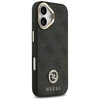 Guess 4G Strass Logo &amp; Big Strap Metal Mygtukai MagSafe dėklas skirtas Apple iPhone 17 juodos spalvos