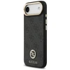 Guess 4G Strass Logo &amp; Big Strap Metal Mygtukai MagSafe dėklas skirtas Apple iPhone Air juodos spalvos