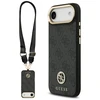 Guess 4G Strass Logo &amp; Big Strap Metal Mygtukai MagSafe dėklas skirtas Apple iPhone Air juodos spalvos